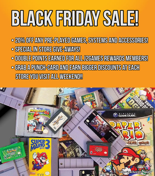 Black Friday 2024 at J2Games.com