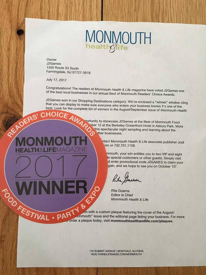 Winner: Best of Monmouth County - Shopping Destination 2017!