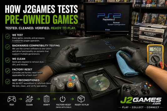 How J2Games Tests Pre-Owned Video Games, Consoles and Accessories