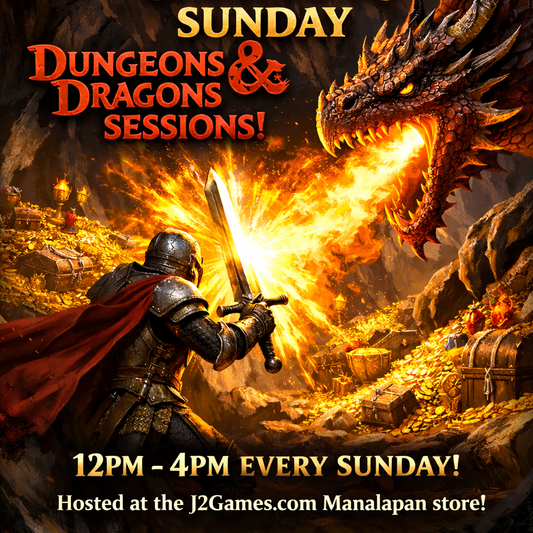 🔥🐉 Sunday (Weekly) Dungeons & Dragons at J2Games Manalapan! 🐉🔥