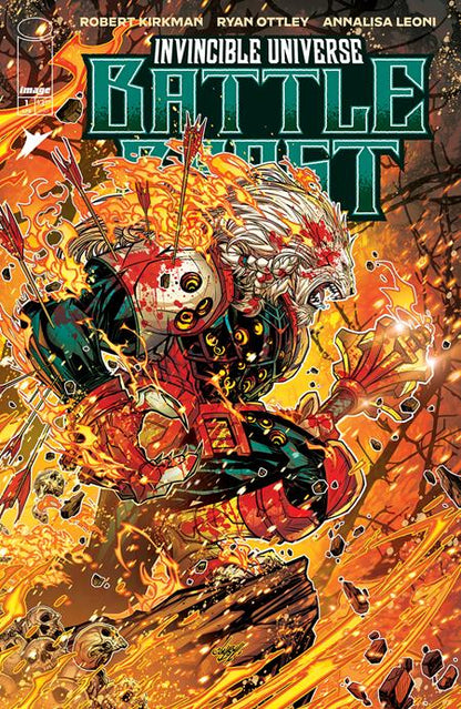 Invincible Universe Battle Beast #1 G 1:100 Jonboy Meyers Foil Variant (05/14/2025) Image