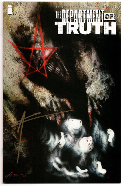 Department Of Truth #12 C Aaron Campbell SIGNED Variant (Mr) (08/25/2021) Image