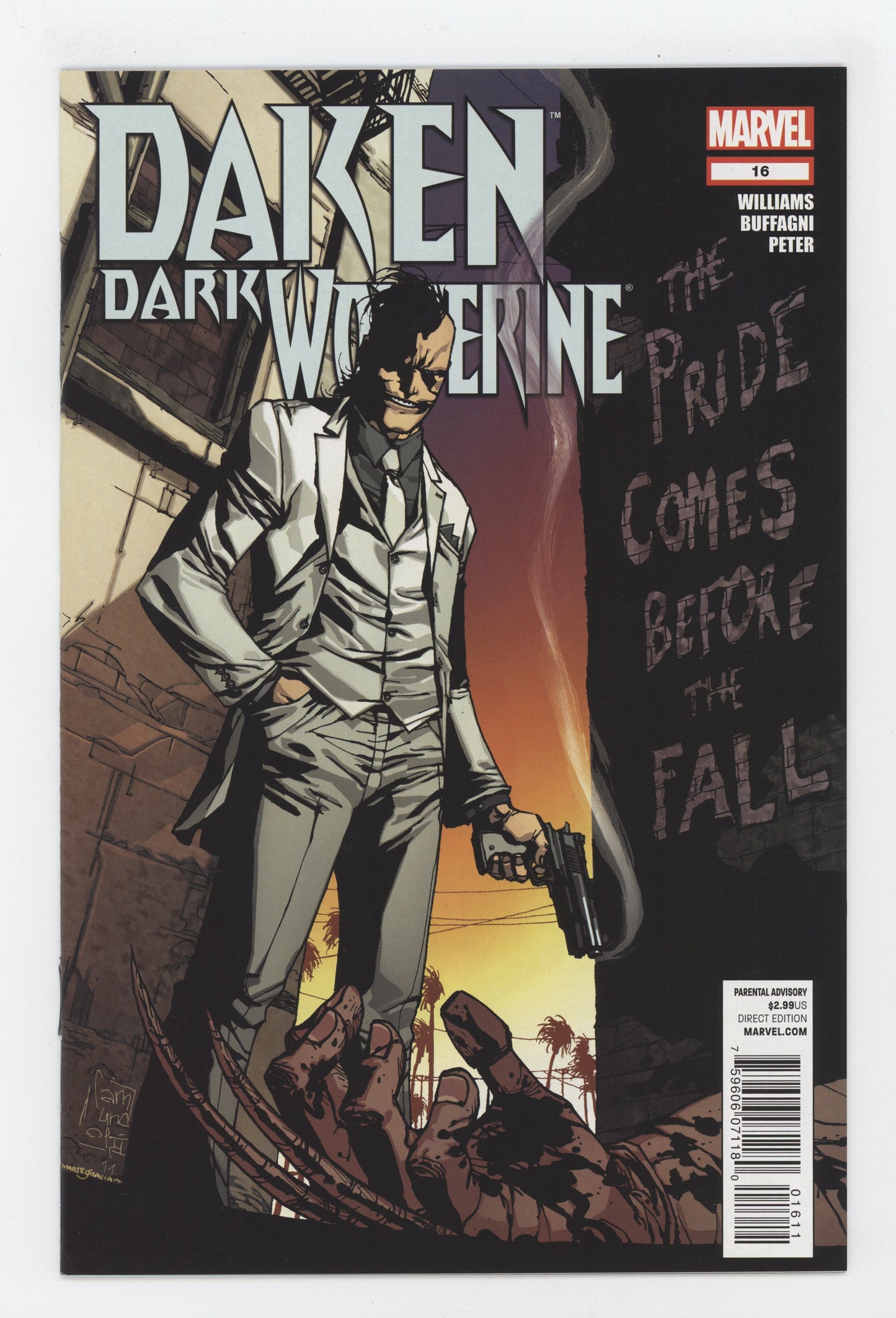 DAKEN DARK WOLVERINE #16 MARVEL 2011 Giuseppe Camuncoli ROB WILLIAMS