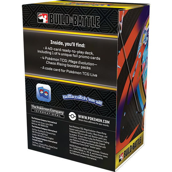 Pokemon TCG: Mega Evolution Chaos Rising - Build and Battle Box (TCG)