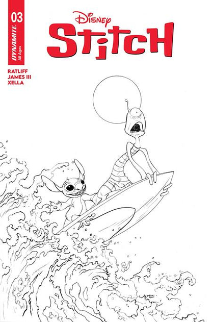 Stitch #3 E 1:10 Jae Lee Line Art Variant (10/29/2025) Dynamite