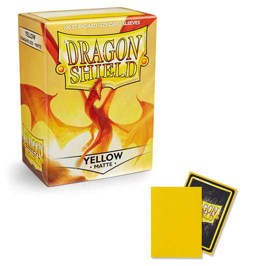 Dragon Shield Sleeves: Standard - Matte Yellow (TCG)