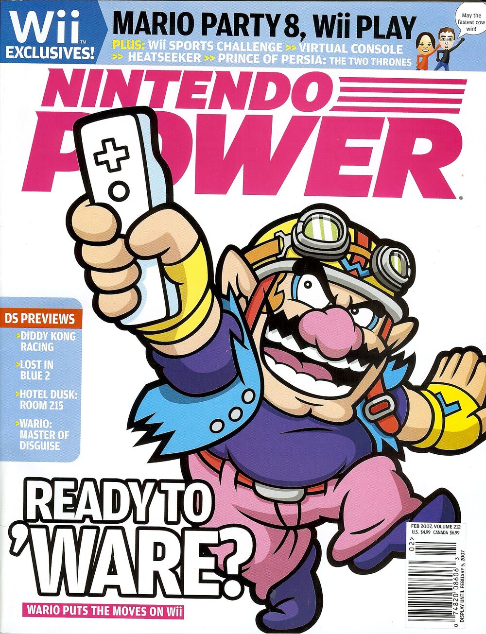 Nintendo Power febrero de 2007 Vol 212 (Libros)