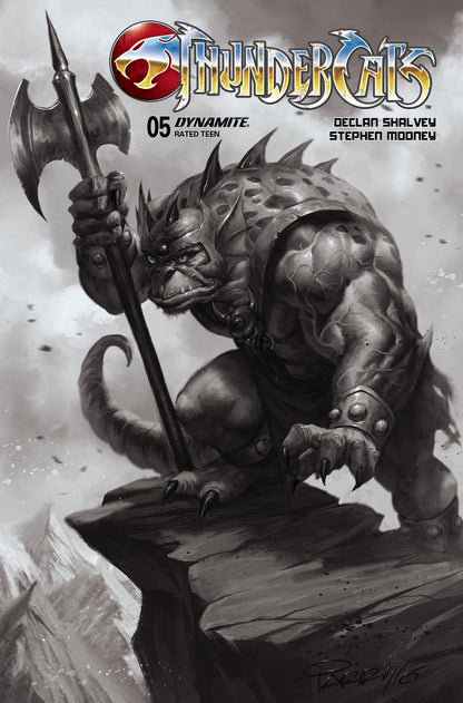 Thundercats #5 O 1:15 Lucio Parrillo B&W Variant (06/12/2024) Dynamite