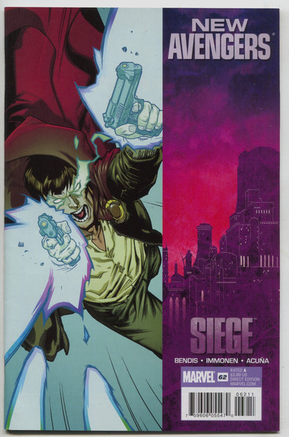 New Avengers 62 Marvel 2010 NM Stuart Immonen Siege