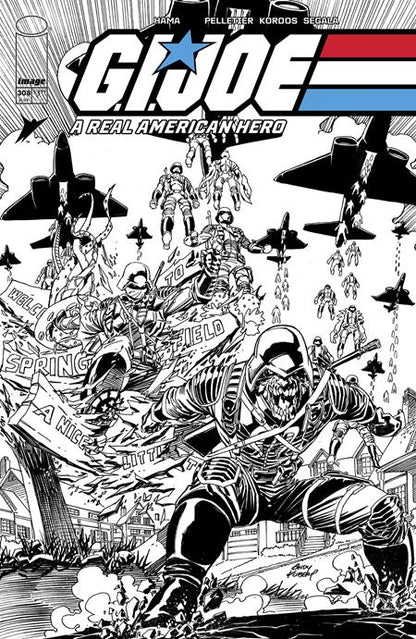 Gi Joe A Real American Hero #308 B Andy Kubert B&W Variant (07/17/2024) Image