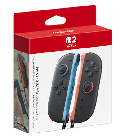 Switch 2 Joy-Con 2 (L)/(R): Light Blue/Light Red (Nintendo Switch 2)
