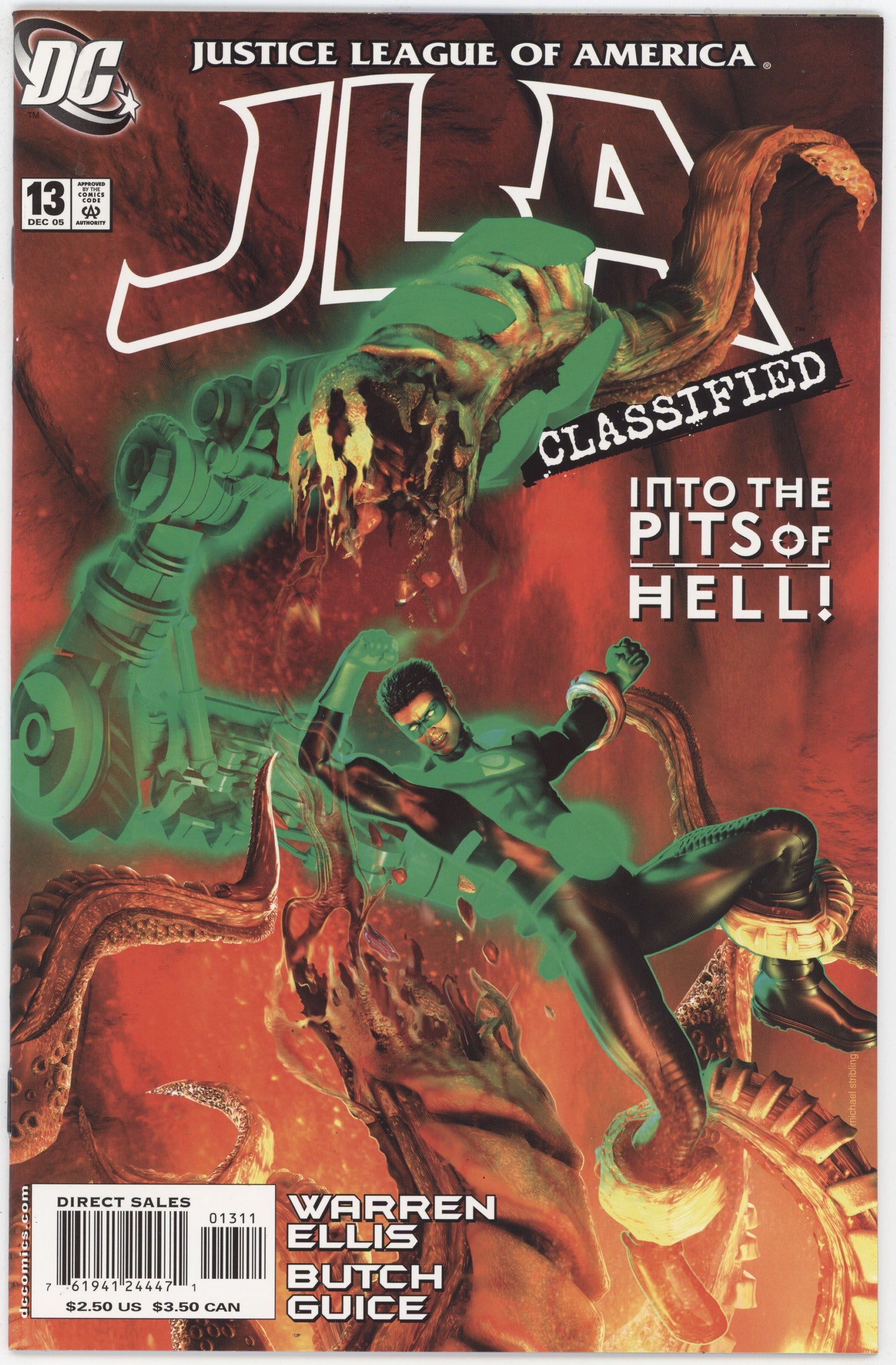 JLA Classified 13 DC 2005 NM Michael Stribling Green Lantern Into the Pits of Hell