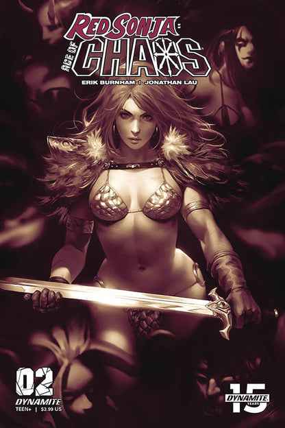 RED SONJA AGE OF CHAOS #2 1:25 Derrick CHEW MONOCHROMATIC Variant (02/19/2020) DYNAMITE