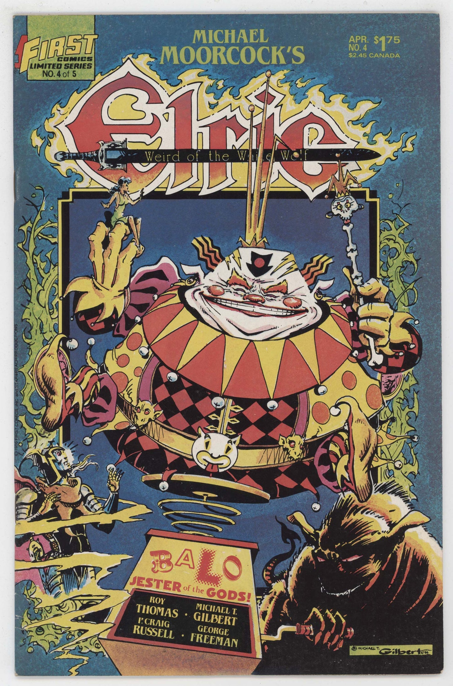 Elric Weird Of The Wolf 4 First 1987 FN Michael Moorcock