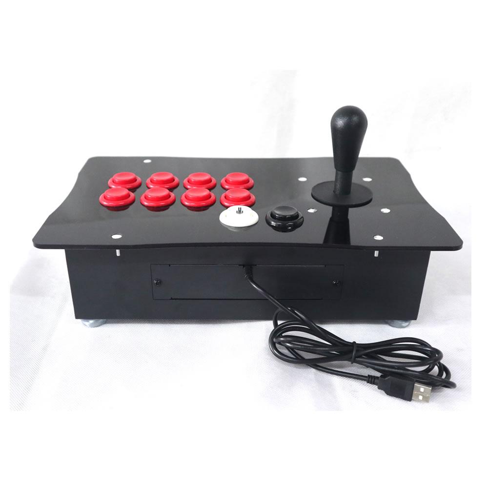 RAC-J500H Happ Competition Arcade Fight Stick Joystick Concave Push Button Metal Case PC USB