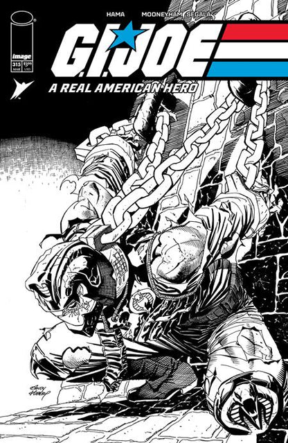 Gi Joe A Real American Hero #315 B Andy Kubert B&W Variant (03/26/2025) Image