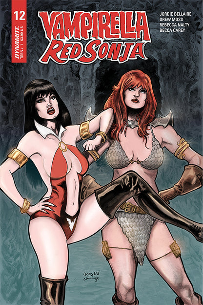 Vampirella Red Sonja #12 B Dave Acosta Variant (12/16/2020) Dynamite
