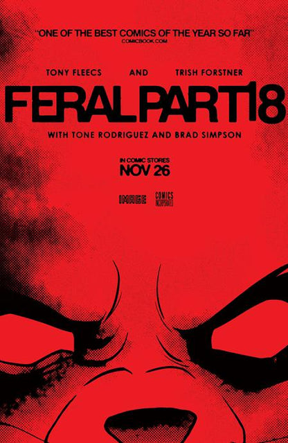 Feral #18 B Tony Fleecs & Trish Forstner Movie Poster Homage Variant (11/26/2025) Image