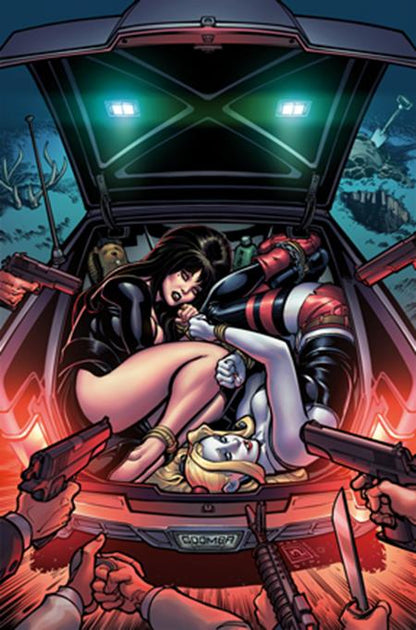 Harley Quinn X Elvira #2 R 1:25 Chad Hardin Virgin Variant (11/19/2025) Dynamite