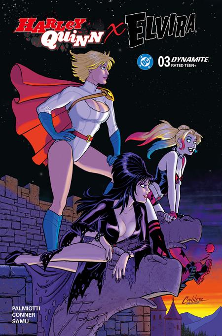 Harley Quinn X Elvira #3 G 1:10 Amanda Conner Night Original Variant (12/17/2025) Dynamite
