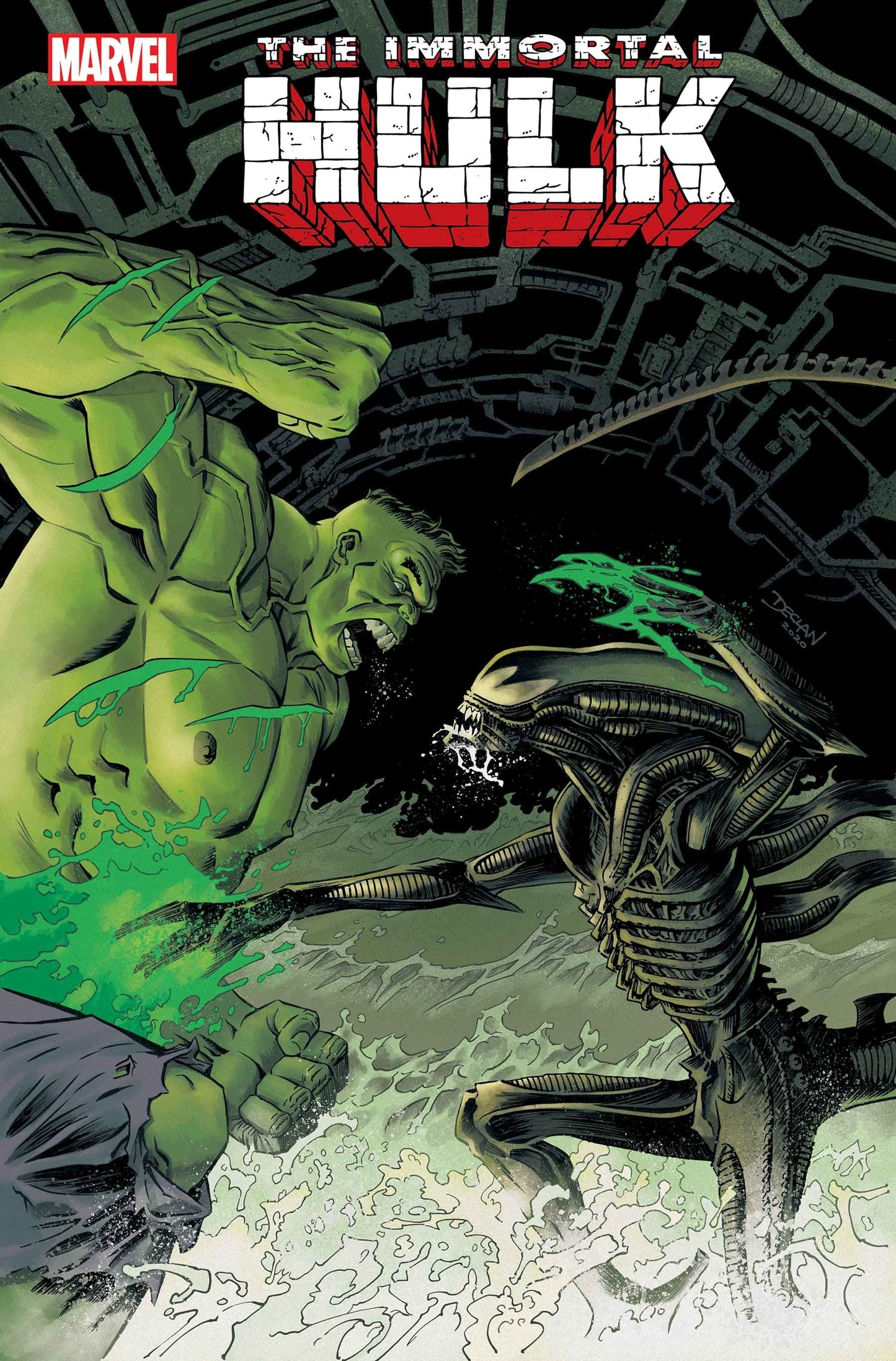Immortal Hulk #43 C Declan Shalvey Marvel Vs Alien Variant (02/03/2021) Marvel