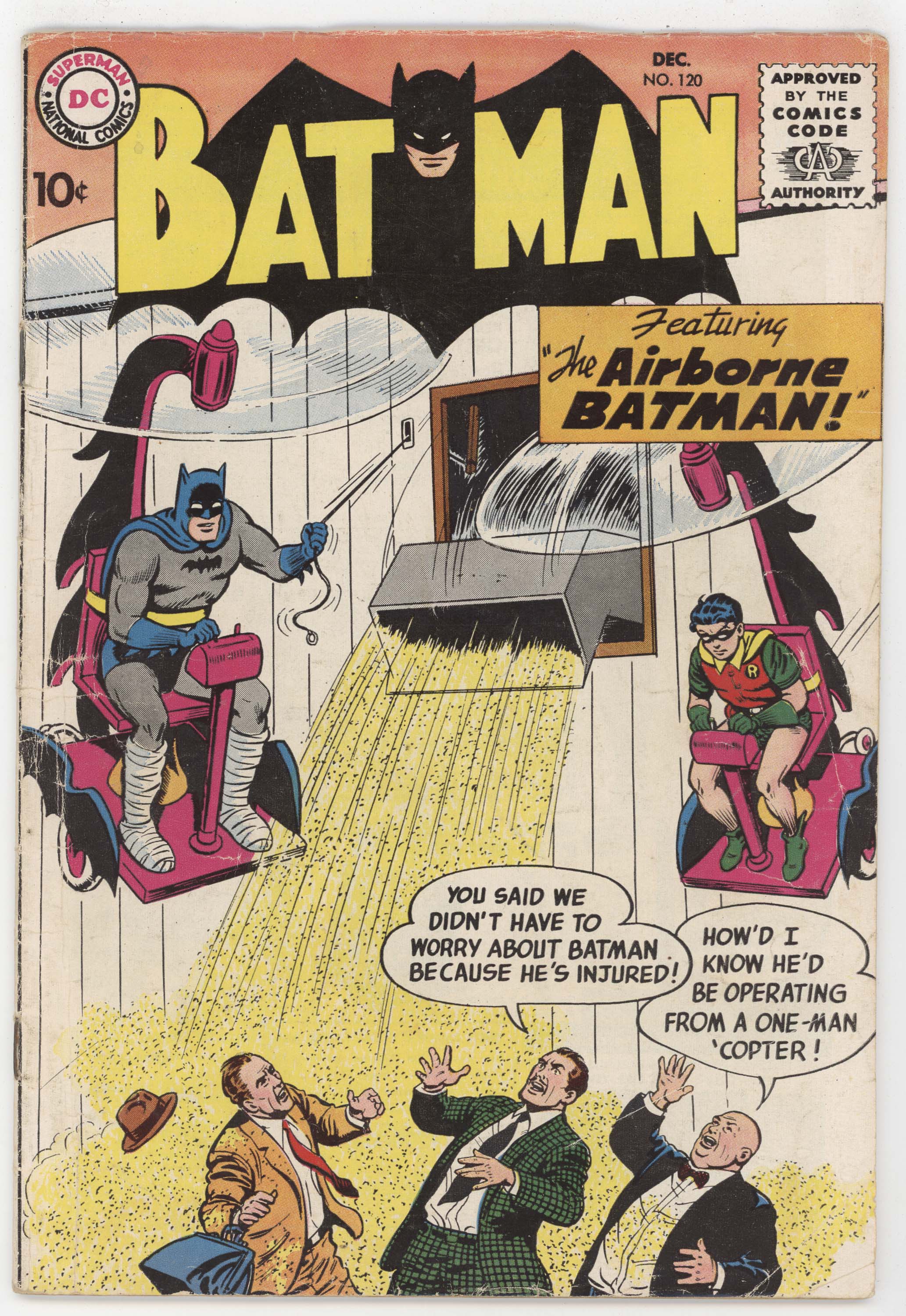 Batman 120 DC 1959 VG Curt Swan Robin Broken Leg Cast Whirly-Bats – J2Games
