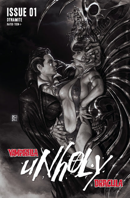 Vampirella Dracula Unholy #1 J 1:20 KyuYong Eom B&W Variant (12/15/2021) Dynamite