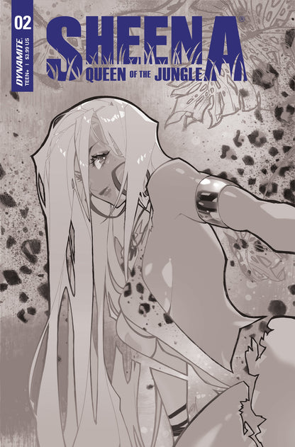Sheena Queen Jungle #2 G 1:20 Rose Besch B&W Variant (12/15/2021) Dynamite