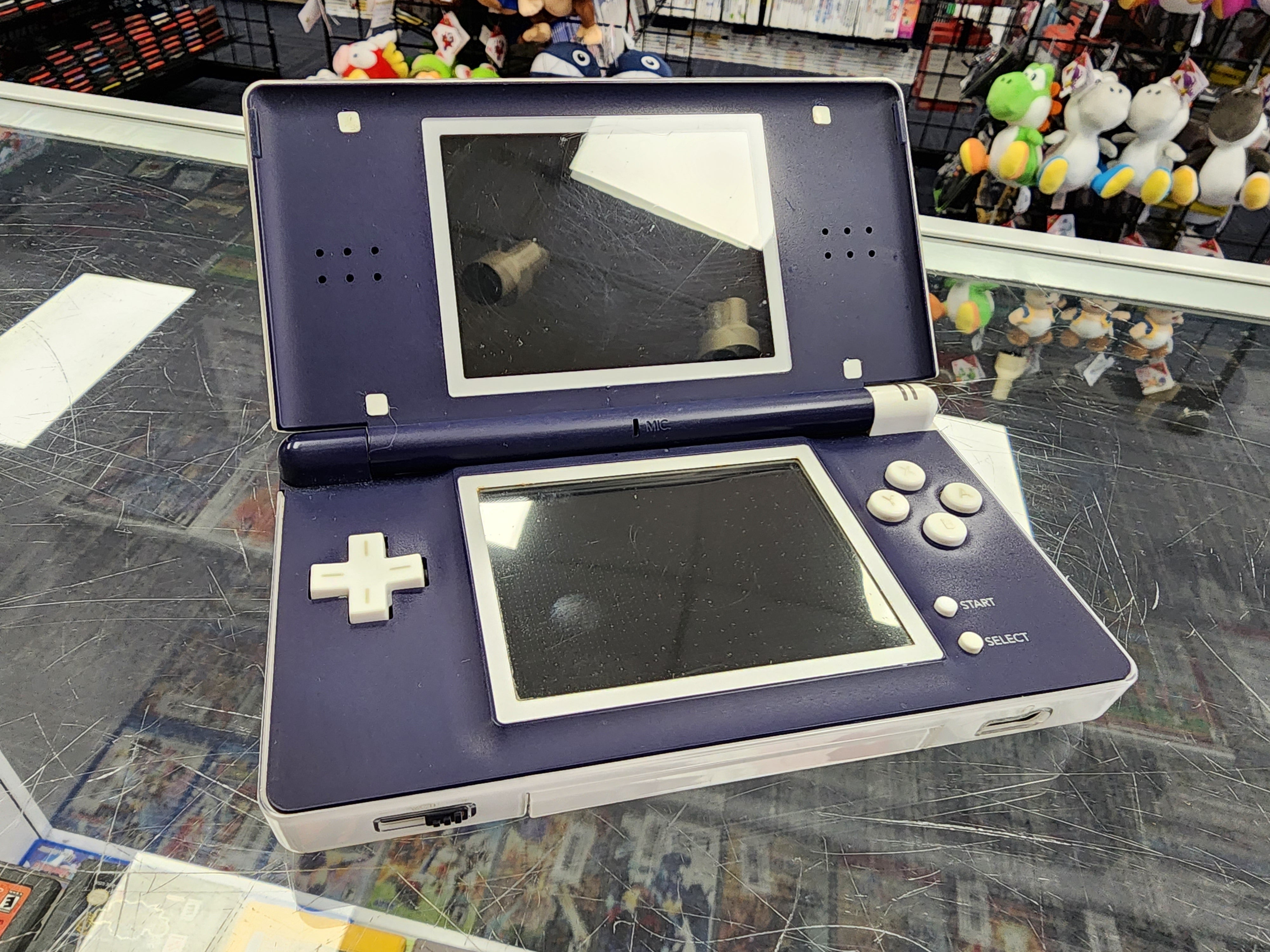 Custom Nintendo DS Lite With White and Navy Blue Shell (Nintendo 