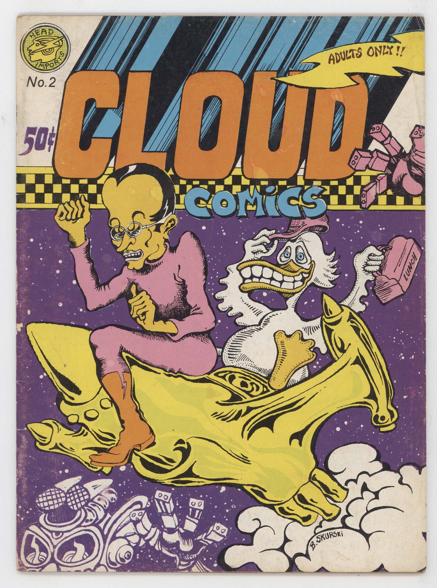 Cloud Comix 2 Kitchen Sink 1972 FN Bill Skurski Psychdelic Art