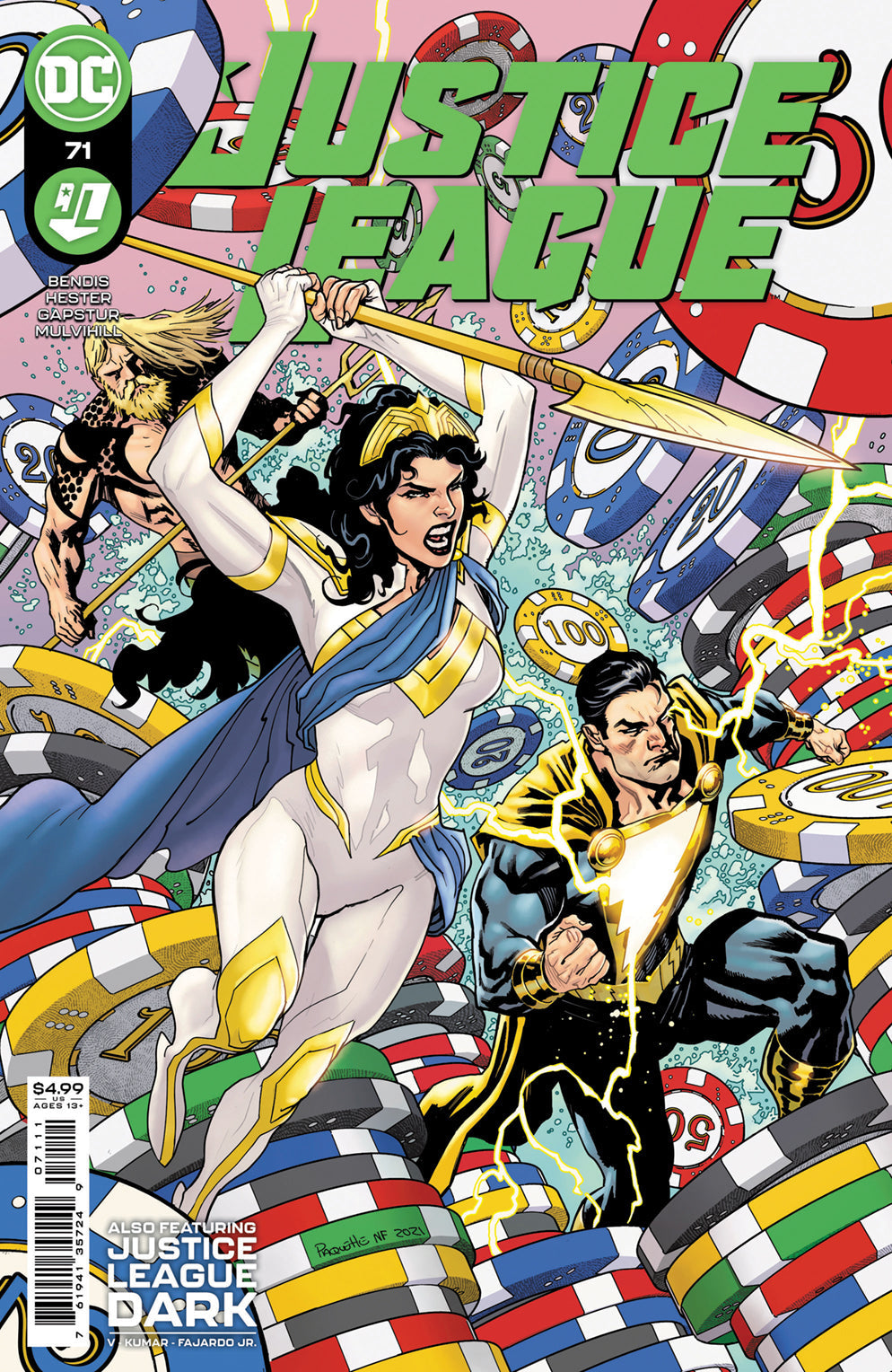 Justice League #71 A Yanick Paquette & Nathan Fairbairn Brian Michael Bendis (01/25/2022) Dc