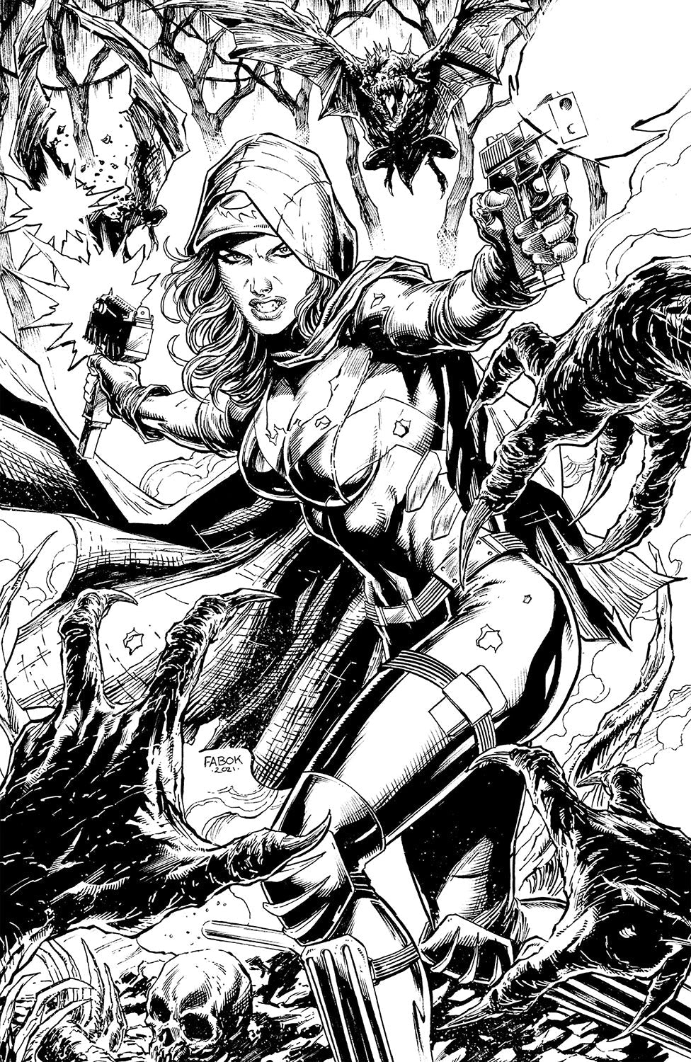 Nocterra #7 F 1:25 Jay Fabok B&W Virgin Variant (Mr) (02/02/2022) Image