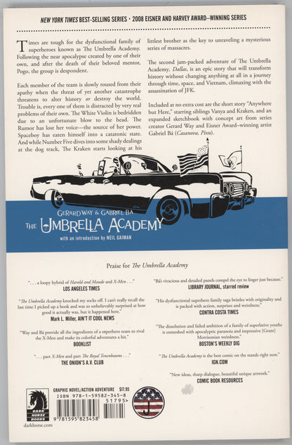 Umbrella Academy Dallas 2 TPB Dark Horse 2009 NM- 1 2 3 4 5 6 Gerard Way