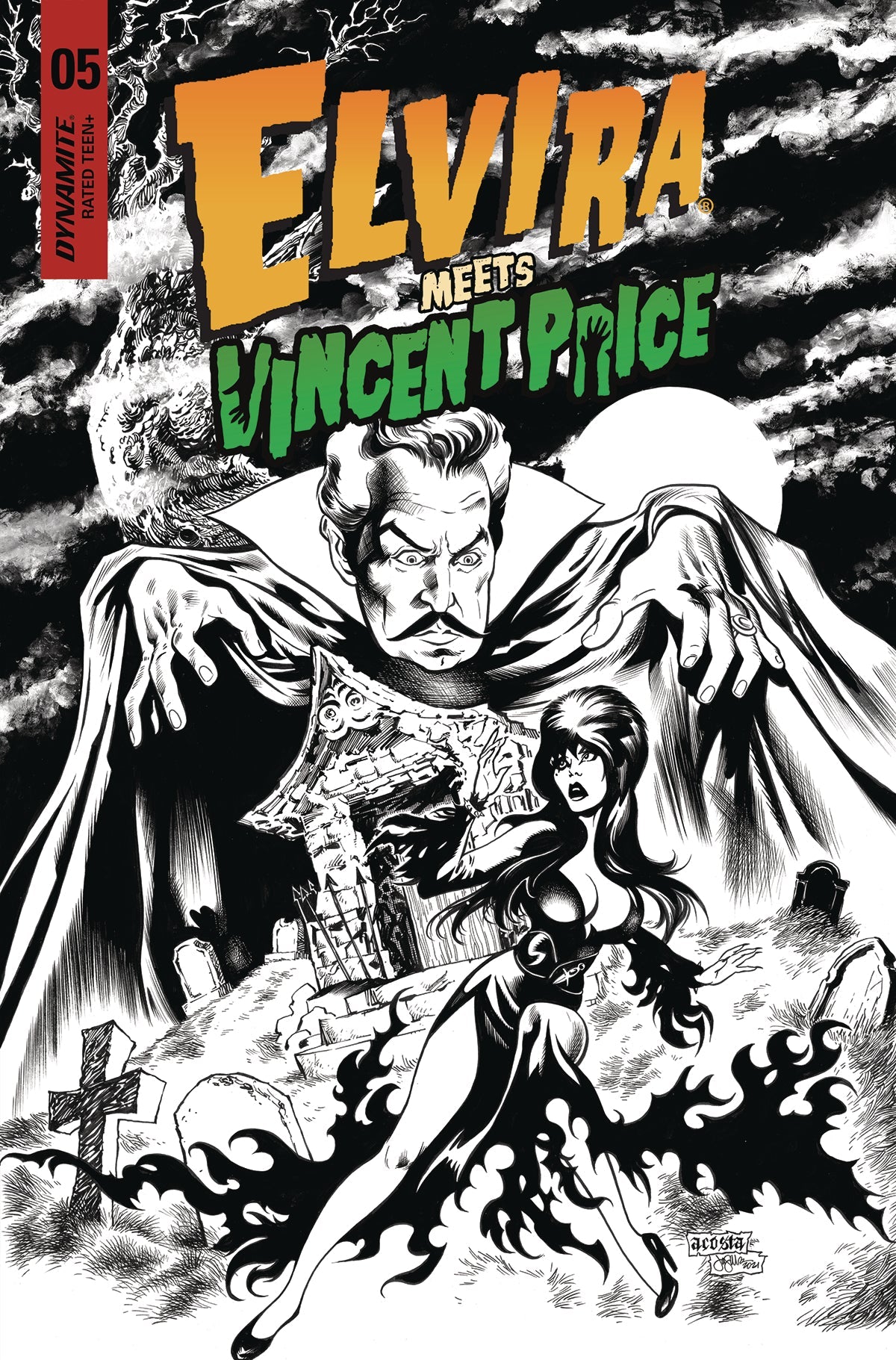 Elvira Meets Vincent Price #5 G 1:25 Acosta Line (03/09/2022) Dynamite