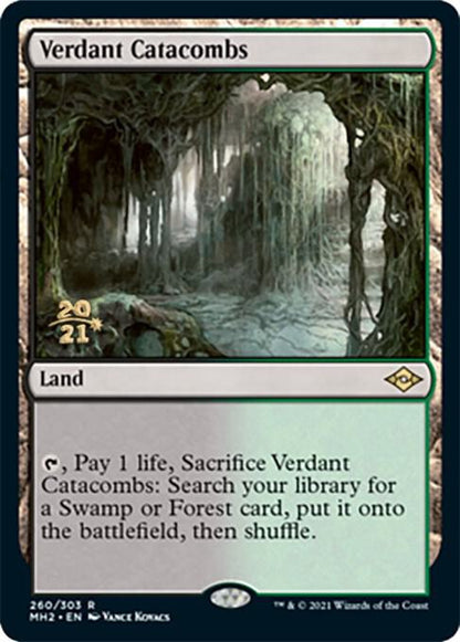 MTG: Foil Verdant Catacombs - Prerelease Cards (TCG)