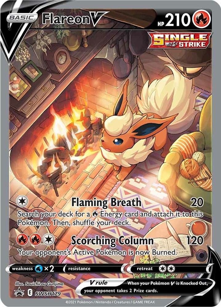 Pokemon TCG: Flareon V - SWSH179 - SWSH: Sword & Shield Promo Cards (TCG)