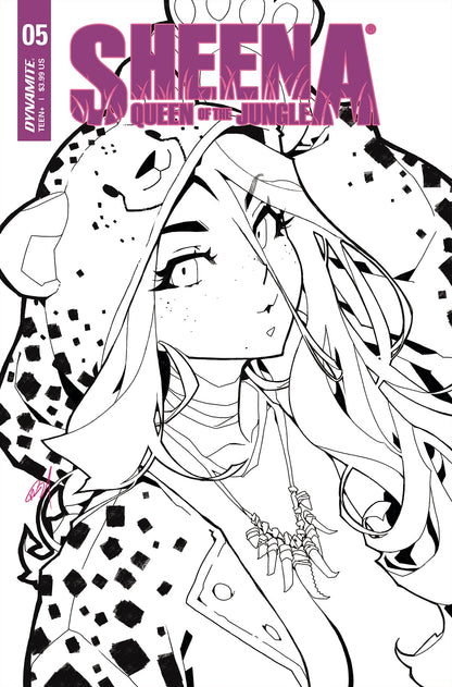 Sheena Queen Jungle #5 G 1:20 Rose Besch B&W Variant (04/13/2022) Dynamite