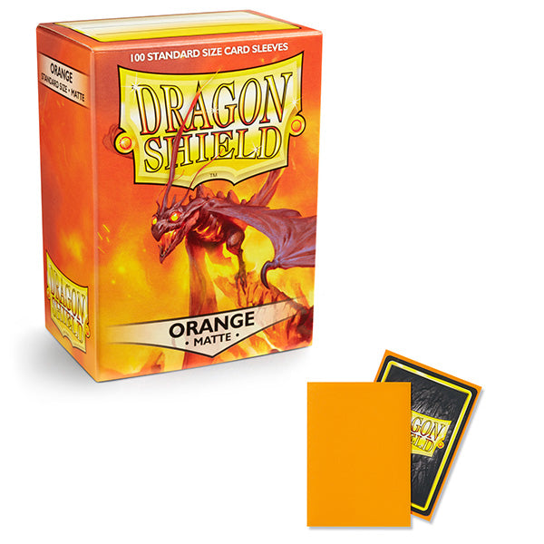 Dragon Shield Sleeves: Standard - Matte Orange (TCG)