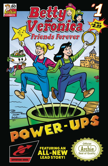 Betty & Veronica Friends Forever Power Ups #1 Nintendo Mario Video Game Box Homage (03/09/2022) Archie
