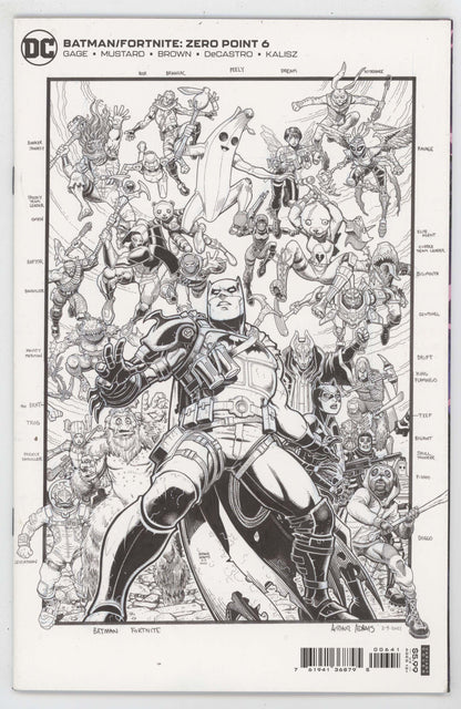 Batman Fortnite Zero Point 6 DC 2021 VF NM 1:150 Arthur Adams Variant