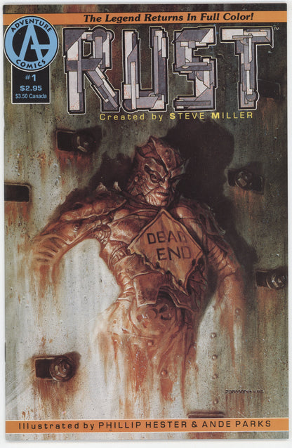 Rust 1 Adventure 1992 NM Early Spawn 1 Image Ad
