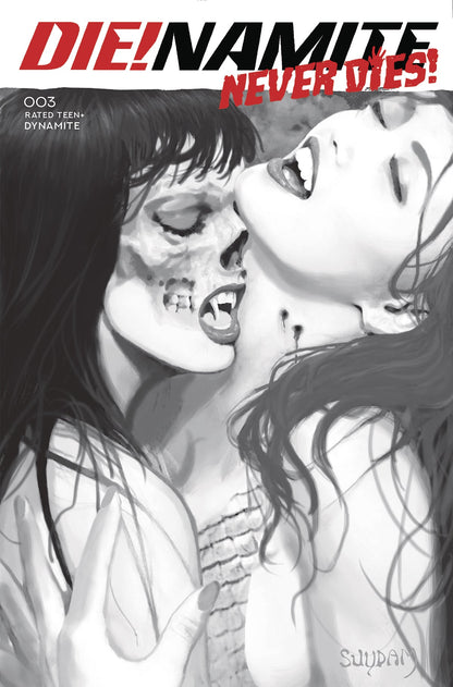 Die!Namite Never Dies #3 G 1:20 Arthur Suydam B&W Variant GGA (C: 0 (05/04/2022) Dynamite