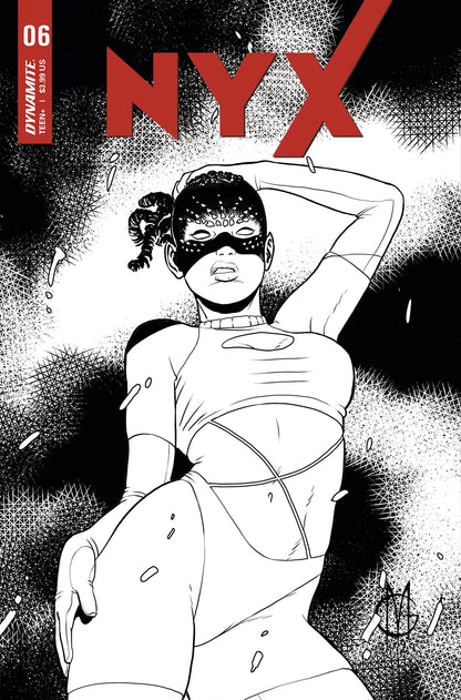 Nyx #6 F 1:20 Giuseppe Matteoni B&W Variant GGA (05/18/2022) Dynamite