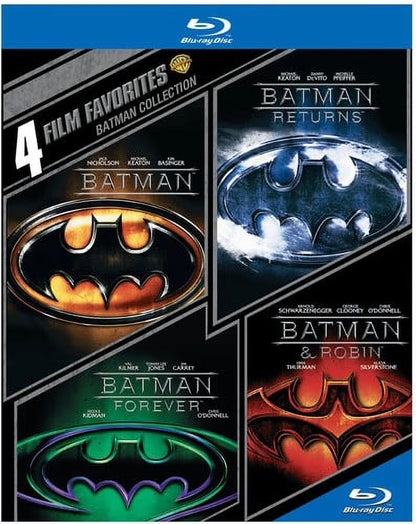 4 Film Favorites: Batman Collection (Batman / Batman Returns / Batman Forever / Batman & Robin) (Blu-ray) (Pre-Owned)