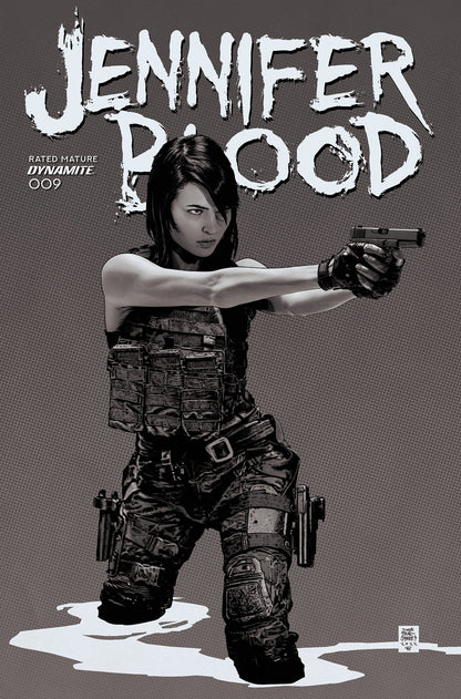 Jennifer Blood #9 F 1:10 Bradstreet B&W Variant (Mr) (06/15/2022) Dynamite