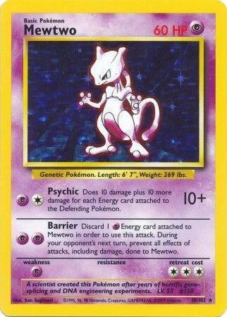 Pokemon TCG: Mewtwo - 10/102 Base Set Holofoil (TCG)