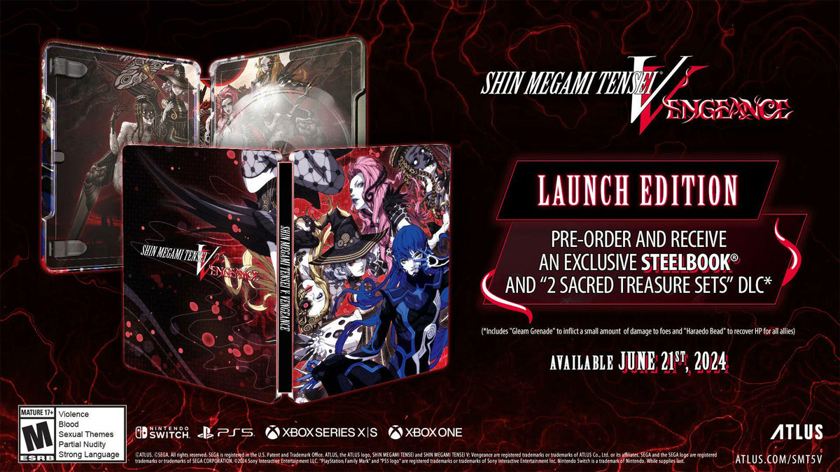 J2games Shin Megami Tensei V: Vengeance - Steelbook Launch Edition (PlayStatio ...