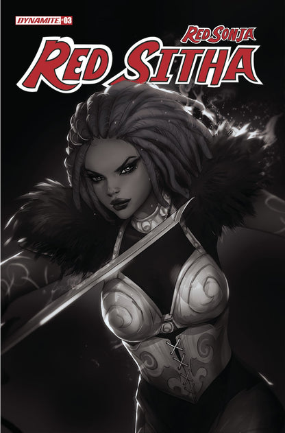 Red Sonja Red Sitha #3 G 1:15 Leirix Li B&W Variant (07/06/2022) Dynamite