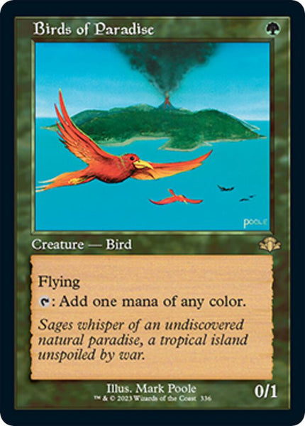 MTG: Birds of Paradise (Retro Frame) - Dominaria Remastered (TCG