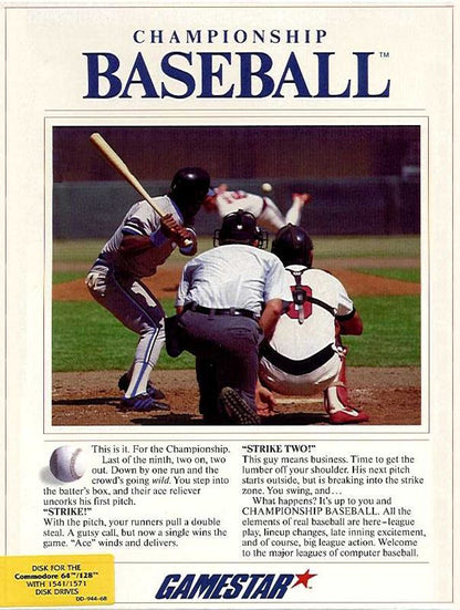 Championship Baseball (Commodore 64/128)